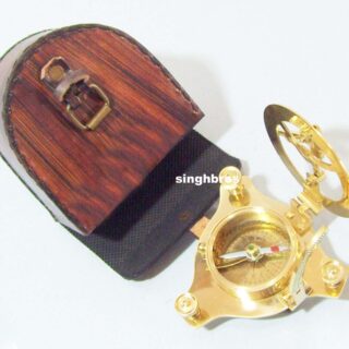 Brass Sundial Compass Maritime Vintage Compass Nautical