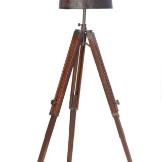 Nautical Table Lamp| Nautical Studio Brown Wooden Tripod & Floor lamp