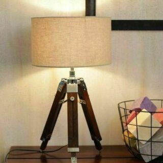 Nautical Beautiful Shade Lamp Table Tripod Stand Home Decor