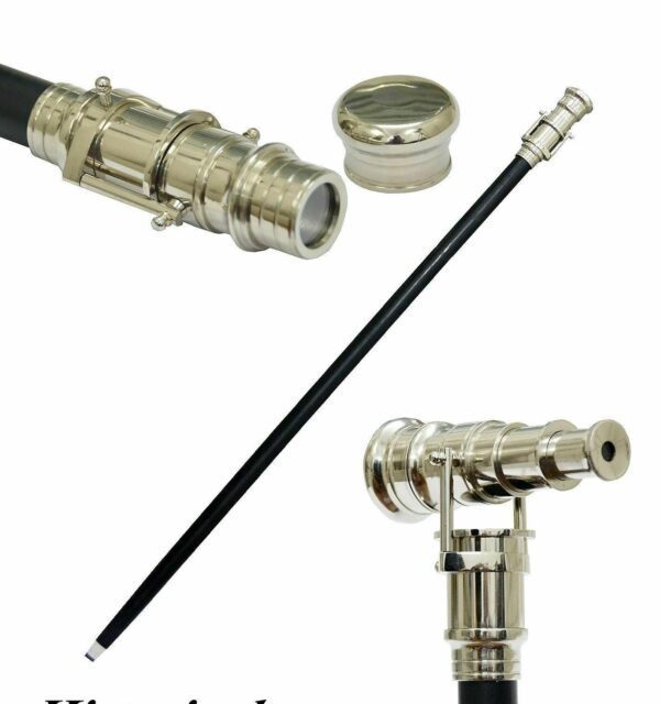 Nautical Telescope Walking Stick Wooden Stick