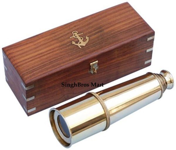 Brass Telescope vintage Nautical Designer Brass Pullout Telescope