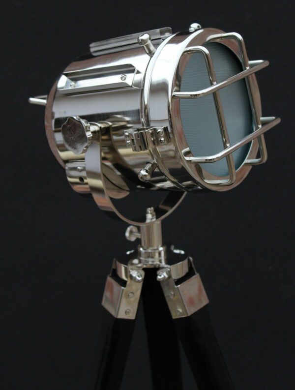 Nautical Floor Lamp Spotlight Wooden Tripod Home & office Decor