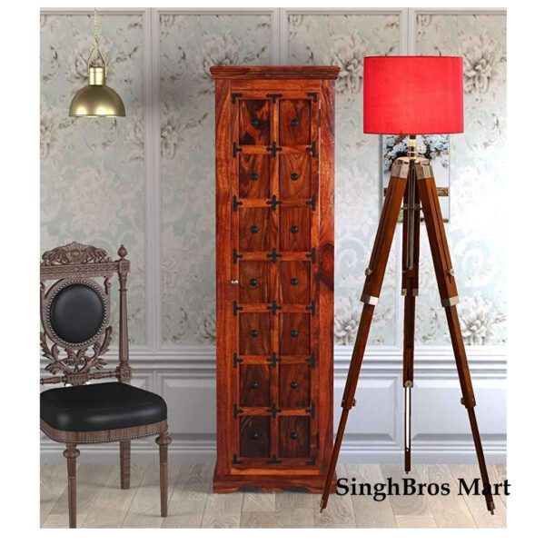Antique  Beautiful Shade Lamp Tripod Stand Home Decor