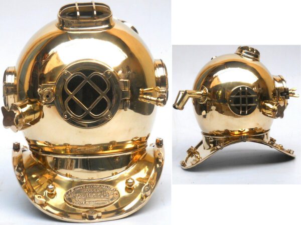 Nautical Sea Marine Diver Helmet Antique Diving Sailor Brass Helmet Collectible