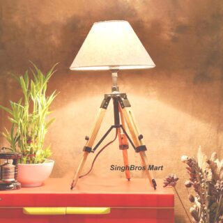 Nautical LED Table Lamp & Tripod Stand Home Decor