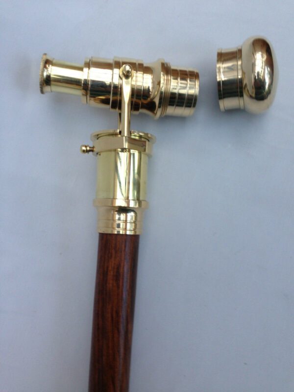 Nautical Antique Brass Handle Walking Stick
