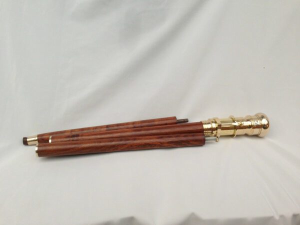 Nautical Antique Brass Handle Walking Stick - Image 3