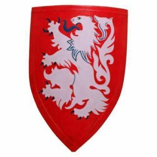 Crusader Lion Shield Red One Size Fit Most Armour SinghBros