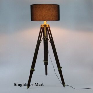 Nautical Beautiful Shade Lamp Table Tripod Stand Home Decor