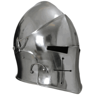 Historical Design Visored Barbuta Helmet SinghBros Mart