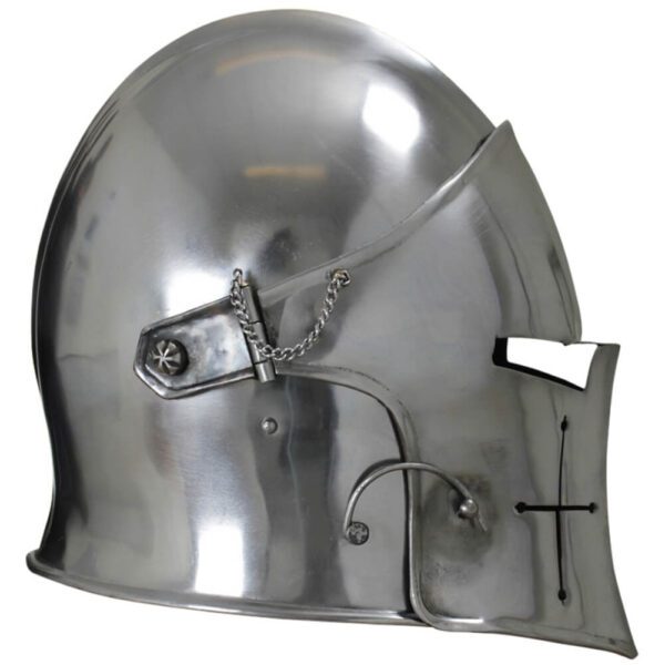 Historical Design Visored Barbuta Helmet SinghBros Mart - Image 3