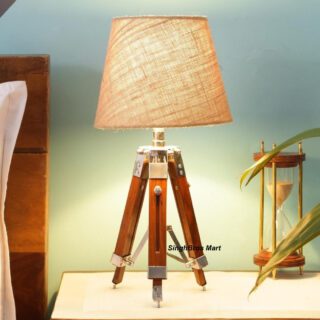 Nautical LED Table Lamp & Tripod Stand Home Decor
