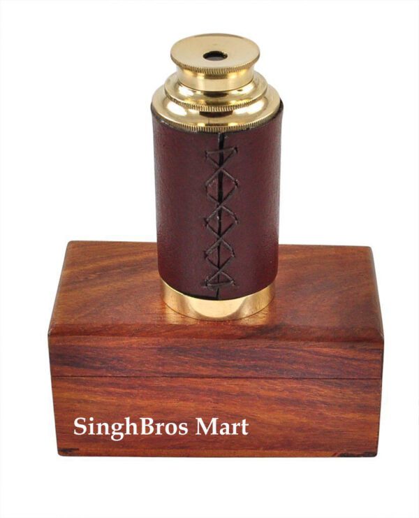 Brass Telescope Nautical Designer Pullout Telescope With Free Box - Image 3