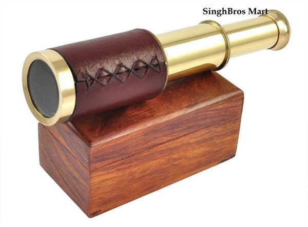Brass Telescope Nautical Designer Pullout Telescope With Free Box
