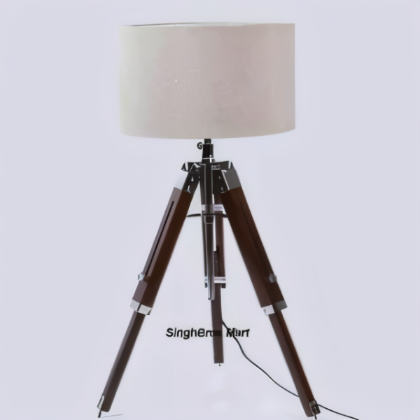 Nautical Table Lamp & Tripod Stand Home Decor | Nautical LED Table Lamp - Image 3